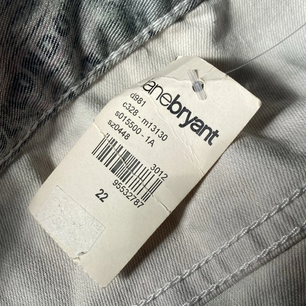 NEW lane Bryant psychedelic graphic print stretch skinny jeans plus size - Picture 9 of 10